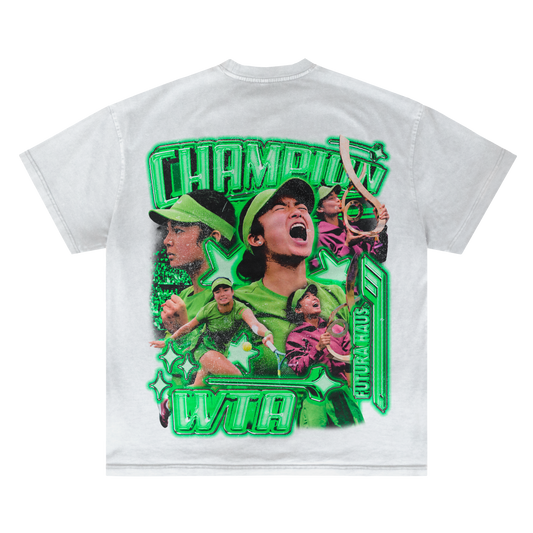 ALEX EALA 2026 MUBADALA V1 CHAMPION VINTAGE TEE