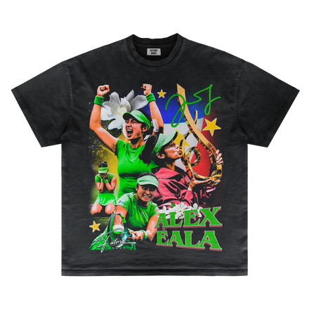 ALEX EALA 2026 MUBADALA V2 CHAMPION VINTAGE TEE