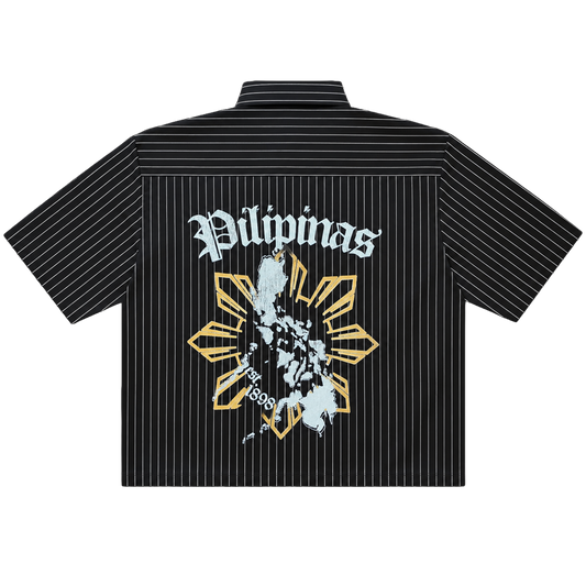 BLACK + WHITE PILIPINAS BUTTON-UP SHIRT