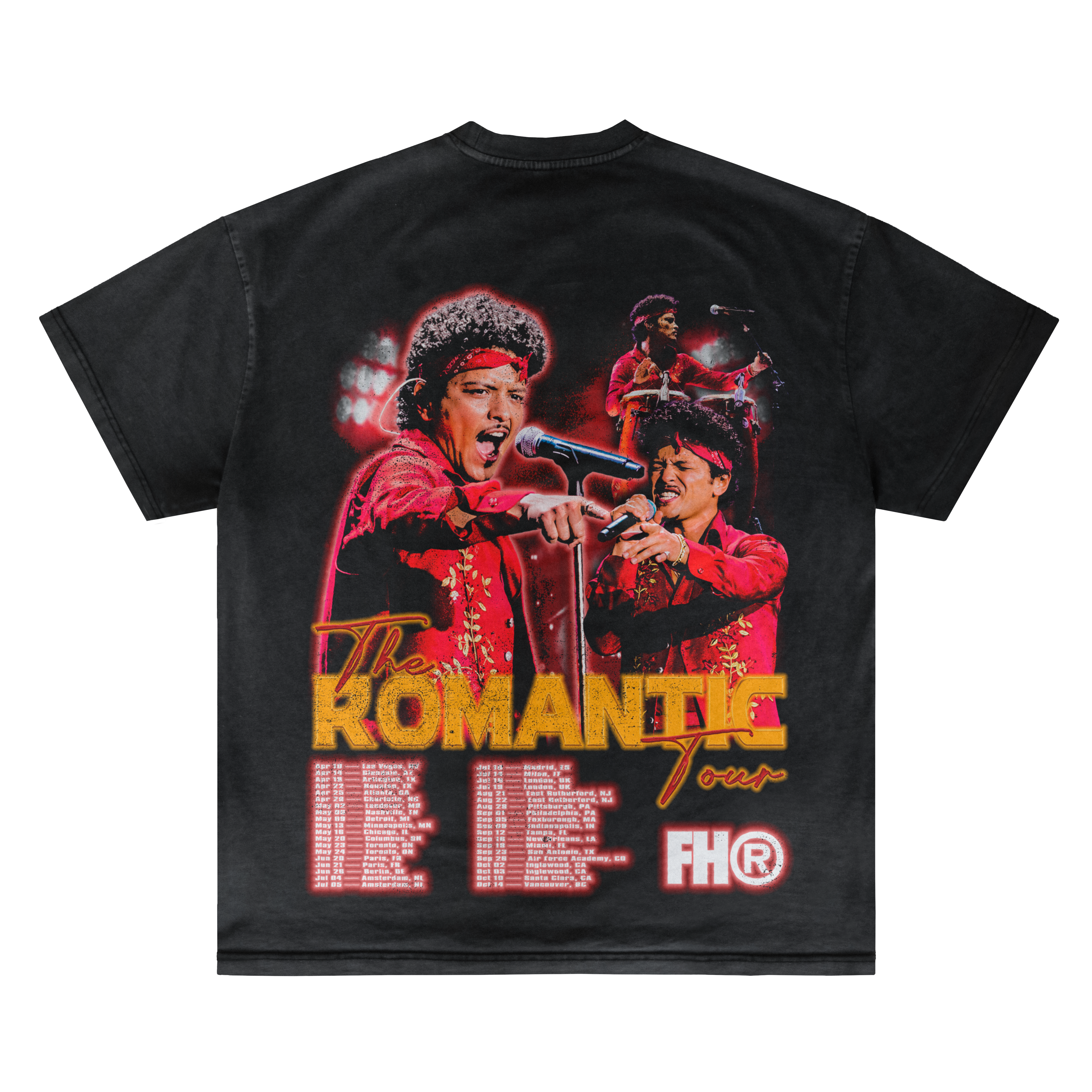 BRUNO MARS "THE ROMANTIC TOUR" VINTAGE TEE