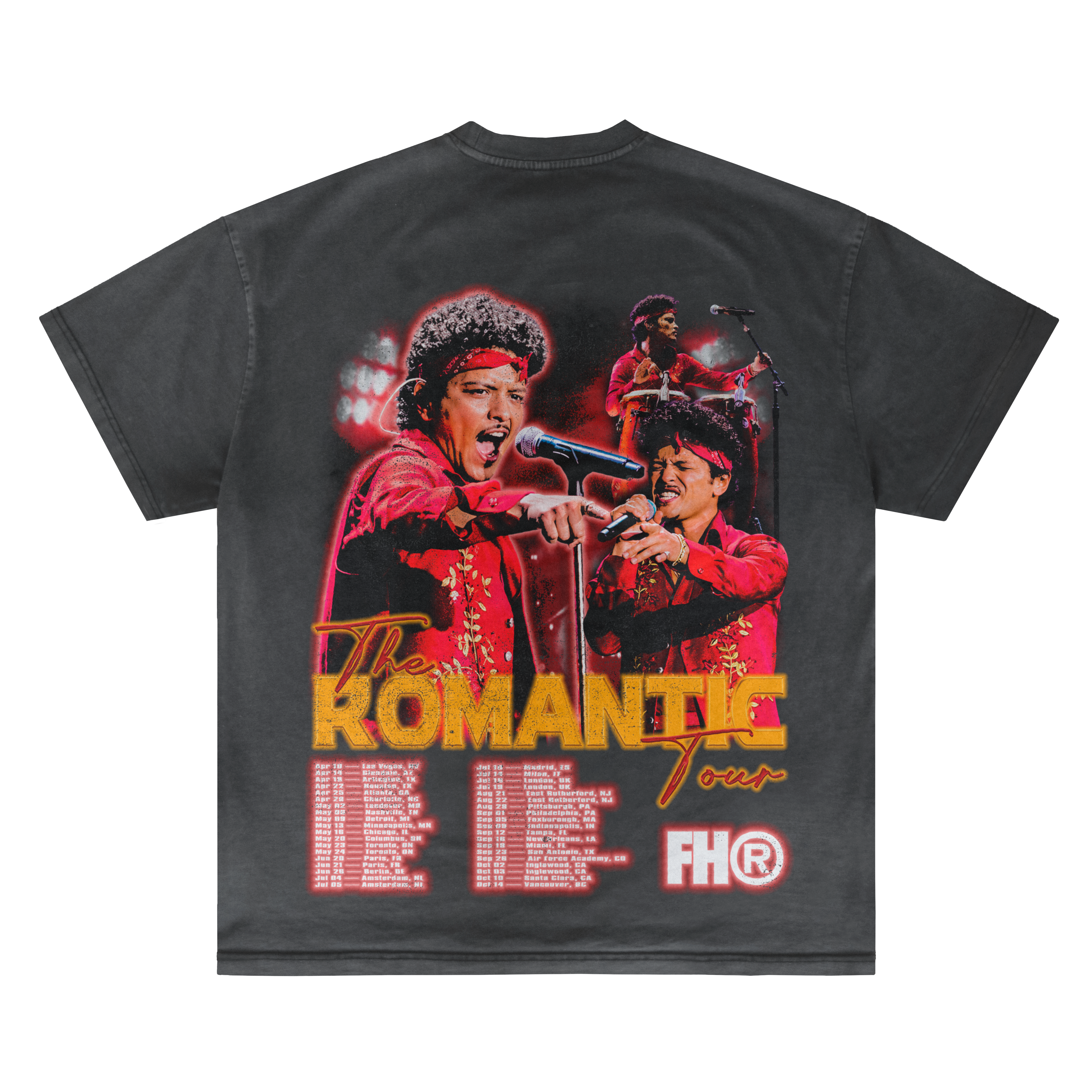 BRUNO MARS "THE ROMANTIC TOUR" VINTAGE TEE
