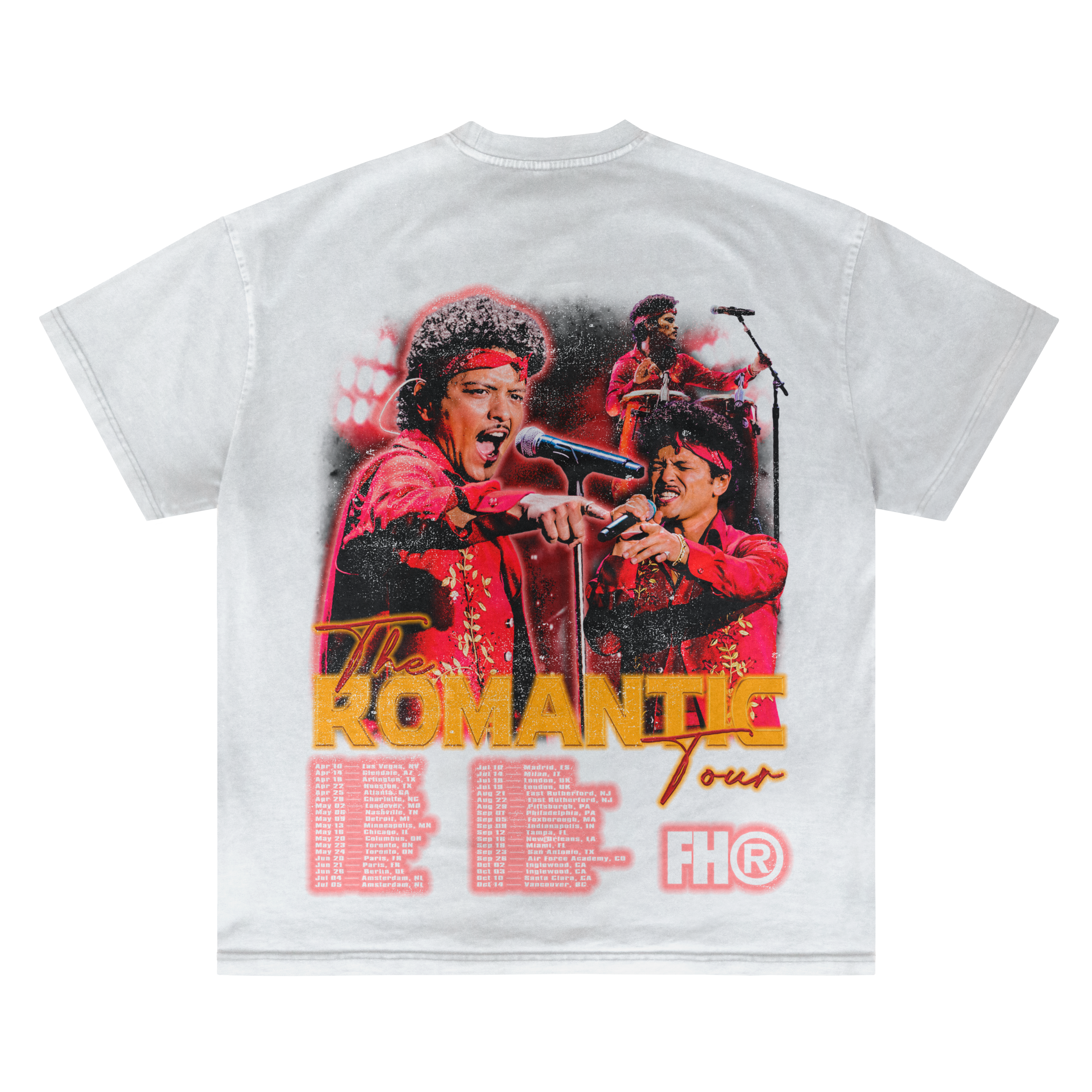 BRUNO MARS "THE ROMANTIC TOUR" VINTAGE TEE