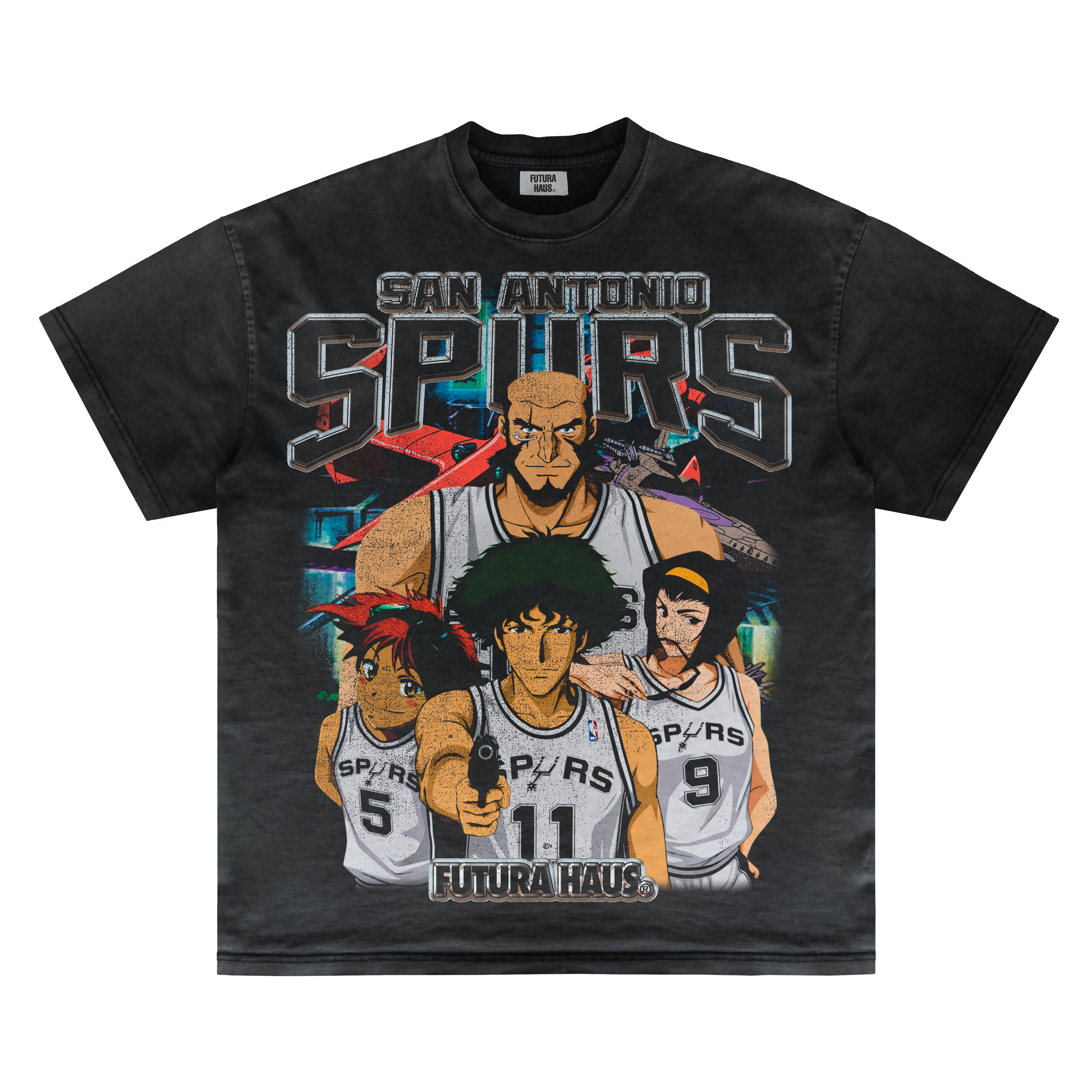 COWBOY BEBOP X SAN ANTONIO SPURS VINTAGE TEE