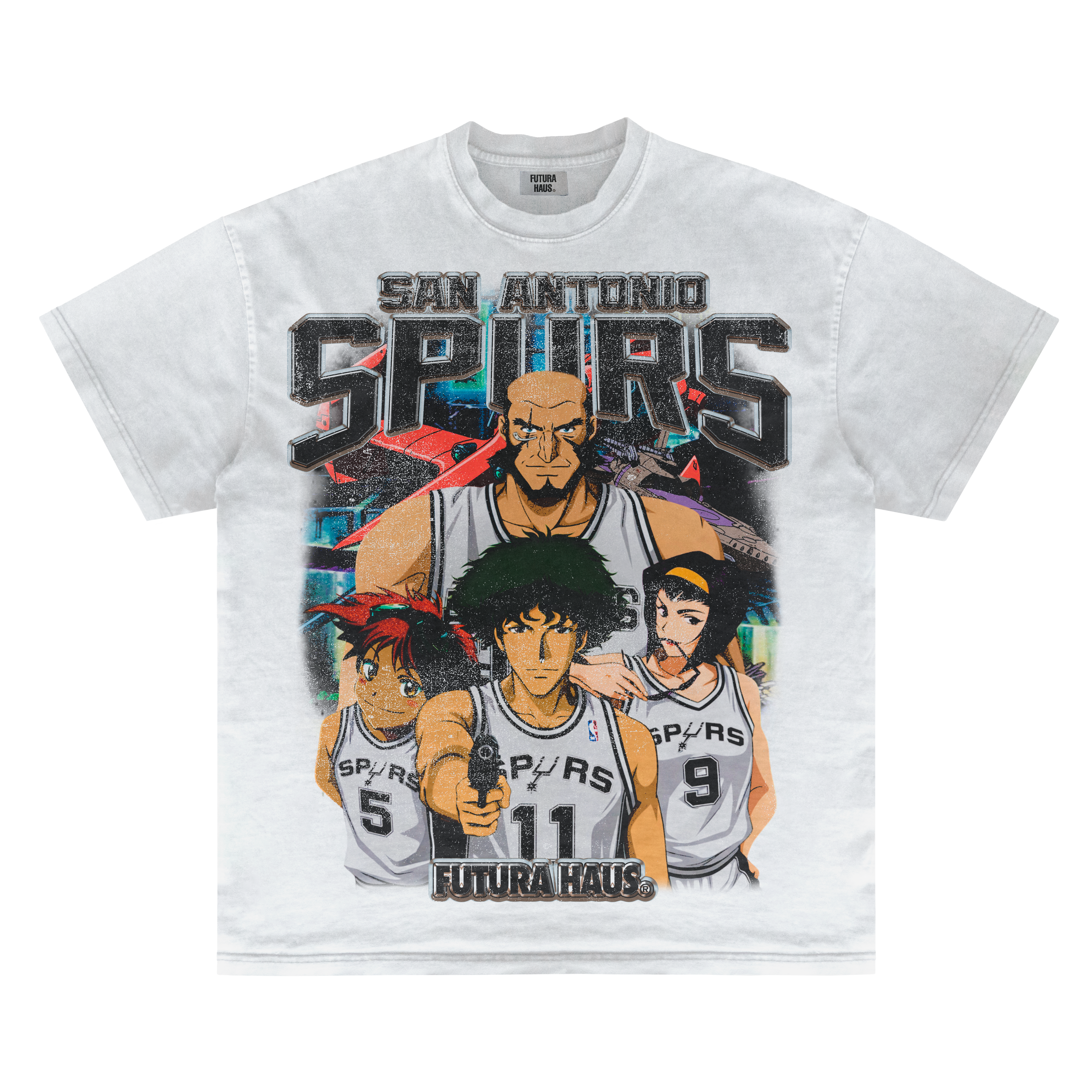 COWBOY BEBOP X SAN ANTONIO SPURS VINTAGE TEE