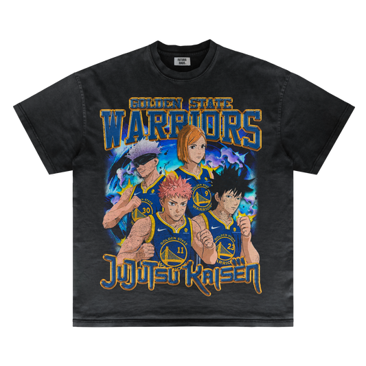 JUJUTSU KAISEN X GOLDEN STATE WARRIORS VINTAGE TEE