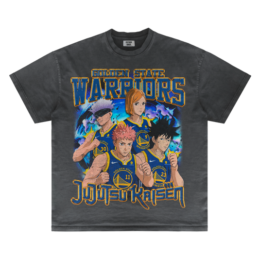 JUJUTSU KAISEN X GOLDEN STATE WARRIORS VINTAGE TEE