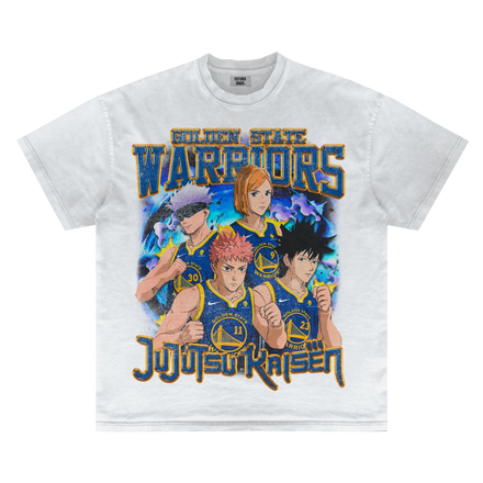 JUJUTSU KAISEN X GOLDEN STATE WARRIORS VINTAGE TEE