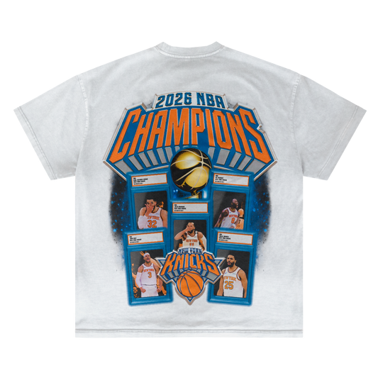 NY KNICKS 2026 NBA CHAMPIONSHIP VINTAGE TEE