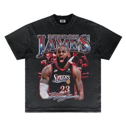 LEBRON JAMES PHILLY 76ERS VINTAGE TEE