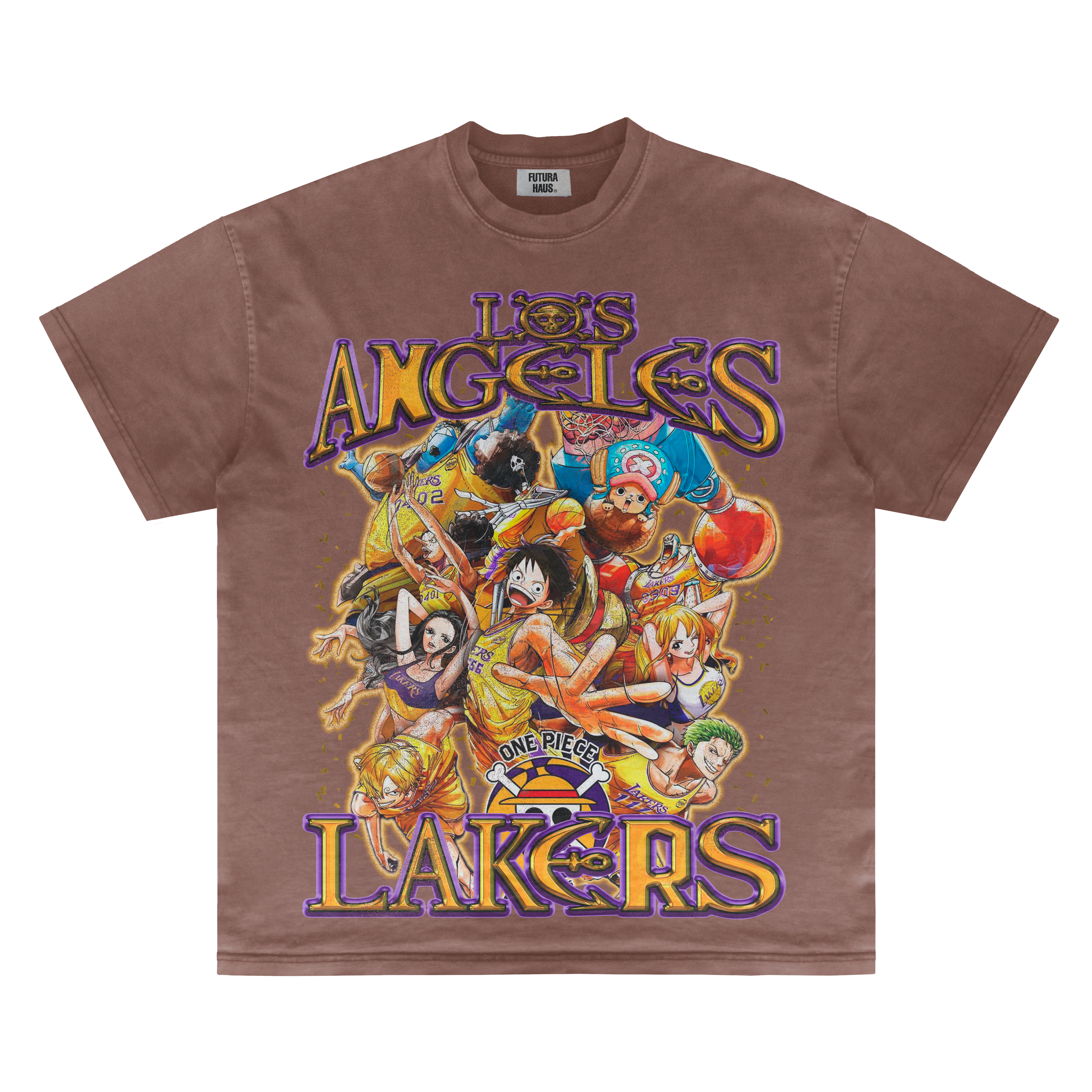 ONE PIECE X LAKERS VINTAGE TEE – FUTURA HAUS ONE PIECE X LAKERS VINTAGE TEE – FUTURA HAUS