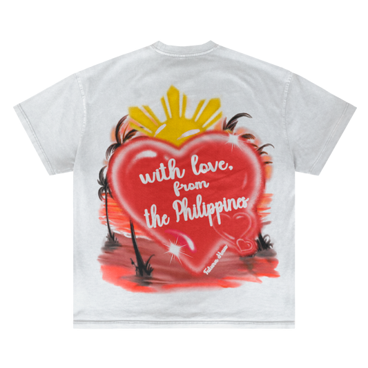 WITH LOVE, FROM THE PHILIPPINES AIRBRUSH VINTAGE TEE