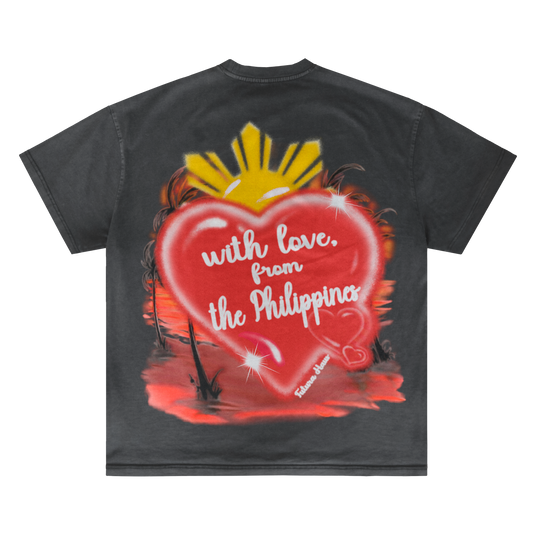 WITH LOVE, FROM THE PHILIPPINES AIRBRUSH VINTAGE TEE